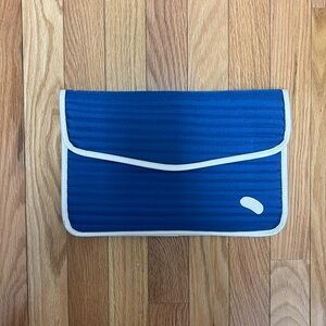 Vintage Le Sac‎ Blue Quilted Clutch